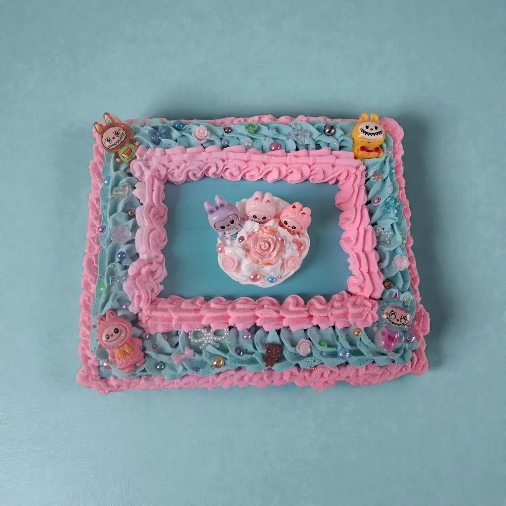 Handmade Pastel Labubu Cake - Inspired Jewelry Box